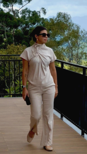 Calça Alfaiataria Betina - Aveia, 38